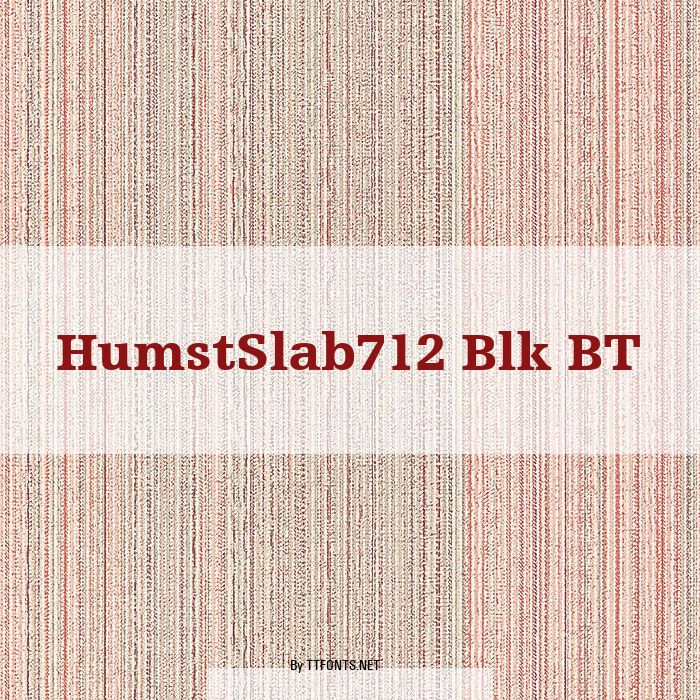 HumstSlab712 Blk BT example